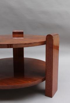 LARGE FRENCH ART DECO TWO TIER WALNUT GUERIDON - 718489