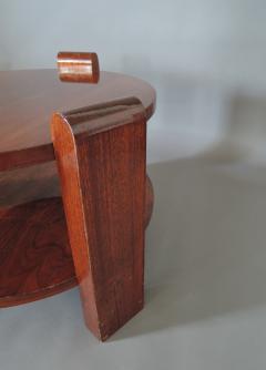 LARGE FRENCH ART DECO TWO TIER WALNUT GUERIDON - 718494