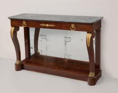 LARGE FRENCH FLAME MAHOGANY CONSOLE TABLE Circa 1815 - 690733