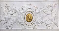 LARGE FRENCH NEOCLASSICAL CARVED WHITE MARBLE RELIEF 19TH CENTURY - 3570214