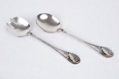 LARGE GEORG JENSEN SALAD SET SERVERS By LaPAGLIA - 2422107