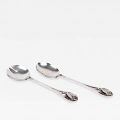 LARGE GEORG JENSEN SALAD SET SERVERS By LaPAGLIA - 2424704