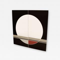 LARGE ITALIAN MODERNIST WALL MIRROR - 2184485