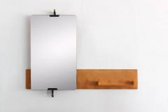 LARGE ITALIAN PIVOTING FLOATING MIRROR AND SHELF - 1463342