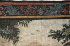 LARGE LATE 18TH EARLY 19TH CENTURY FRENCH TOILE PEINTE PAINTED CANVAS  - 1115127