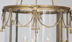 LARGE LOUIS XVI STYLE GILT BRONZE LANTERN - 4417952