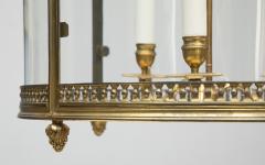 LARGE LOUIS XVI STYLE GILT BRONZE LANTERN - 4417957