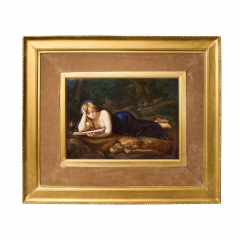 LARGE MEISSEN PORCELAIN PLAQUE OF THE PENITENT MAGDALENE - 3565778