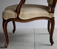 LARGE MID 18TH CENTURY LOUIS XV FAUTEUIL OR OPEN ARM CHAIR - 3614219