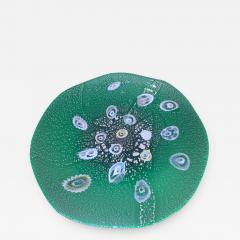 LARGE MODERN MILLEFIORI CANES MURANO GLASS CHARGER - 770301