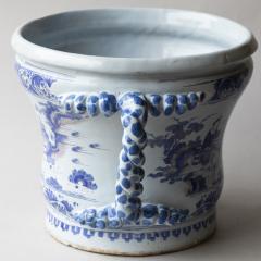 LARGE NEVERS TWO HANDLED CHINOISERIE CACHE POT - 3937462