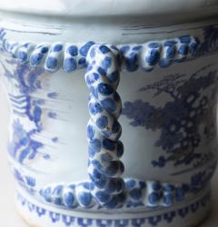 LARGE NEVERS TWO HANDLED CHINOISERIE CACHE POT - 3937485