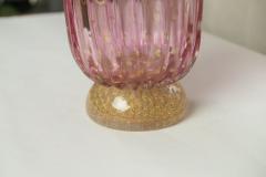 LARGE PINK AND GOLD MURANO ART GLASS VASE FOR PROMEMORIA - 3022383