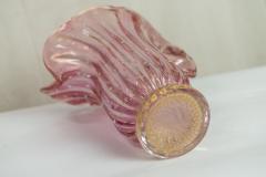 LARGE PINK AND GOLD MURANO ART GLASS VASE FOR PROMEMORIA - 3022410