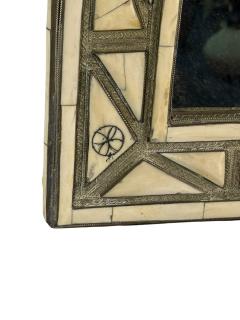 LARGE SCALE MORROCAN BONE METAL ARTISAN MIRROR - 4605140