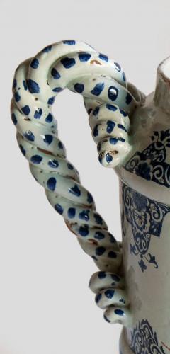 LATE 17TH CENTURY TWO HANDLED FAIENCE VASE  - 3767909