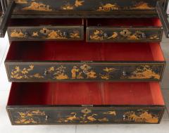LATE 18TH CENTURY JAPANNED CHINOISERIE FALL FRONT BUREAU - 4478572