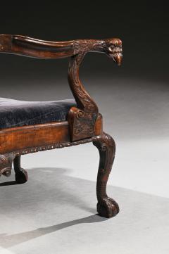 LATE 19TH CENTURY WALNUT TWIN CHAIR BACK SOFA AFTER A GEORGE II DESIGN - 2818052