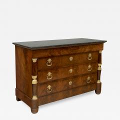 LATE EMPIRE EARLY RESTAURATION FLAME MAHOGANY COMMODE - 691312