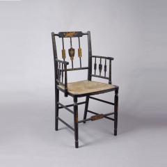 LATE FEDERAL FANCY PAINTED ARM CHAIR - 1351120