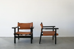 LEATHER CAMPAIGN CHAIRS - 1860788