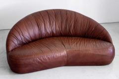 LEATHER DEMILUNE SOFA - 1153036