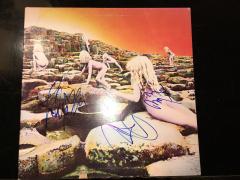 LED ZEPPELIN HOUSES OF THE HOLY AUTOGRAPHED RECORD ALBUM - 780530