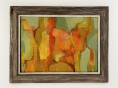 LILLIAM MANNEY ABSTRACE EXPRESSIONIST MIDE CENTURY PAINTING - 4598792