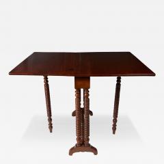 LOUIS PHILIPPE MAHOGANY SUTHERLAND DROP LEAF TABLE - 3643929