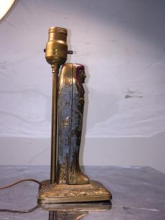 LOUIS V ARONSON ART DECO NAUGHTY NUDE EGYPTIAN SARCOPHAGUS LAMP - 3401661