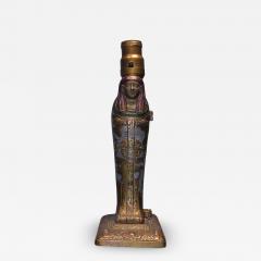 LOUIS V ARONSON ART DECO NAUGHTY NUDE EGYPTIAN SARCOPHAGUS LAMP - 3402946