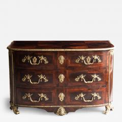 LOUIS XIV ROSEWOOD BOW FRONTED COMMODE - 3571254