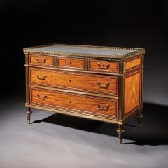 LOUIS XVI GILT BRONZE MOUNTED SATINWOOD AND AMARANTH COMMODE CLAUDE - 3511005