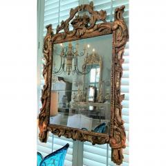 LOUIS XVI GILT WOOD MIRROR WITH BASKET OF FLOWERS DETAIL - 796644