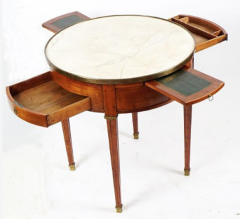 LOUIS XVI PERIOD MAHOGANY BOUILLOTTE TABLE - 3022550