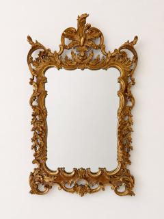 La Barge Italian Giltwood Rococo Style Wall Mirror circa 1970  - 4731987