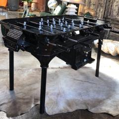 La Cancha Industria Argentina Vintage 1930 Black Foosball Table Signed La Cancha Argentina - 659625