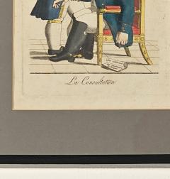 La Consultation Political Engraving France early 19th century - 3558218