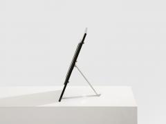 La Maison Desny La Maison Desny Art Deco nickel metal opaline glass table vanity mirror 1930s - 4494843