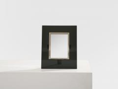 La Maison Desny La Maison Desny Art Deco nickel metal opaline glass table vanity mirror 1930s - 4494846