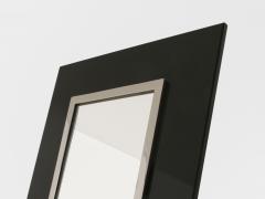 La Maison Desny La Maison Desny Art Deco nickel metal opaline glass table vanity mirror 1930s - 4494848