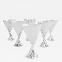 La Maison Desny Set of 6 Silver Cups by La Maison Desny - 674037