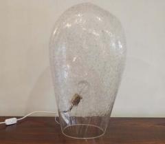 La Murrina A Large Hand Blown Table Lamp in Clear Textured Glass by La Murrina - 255886