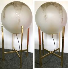 La Murrina Brass Floor Lamps by La Murrina Murano Glass Italy 1990s - 903090