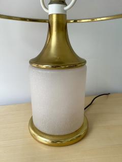 La Murrina Large Pair of Brass Mushroom Bubble Murano Glass Lamps Italy 1970s - 2339714