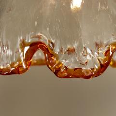 La Murrina Vintage amber flower ceiling light by La Murrina Italy 1970s - 2897034