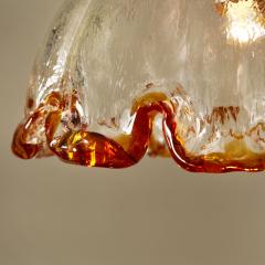 La Murrina Vintage amber flower ceiling light by La Murrina Italy 1970s - 2897046