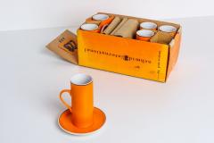 LaGardo Tack Tackett Lagardo Tackett for Schmid Orange Demitasse Cup Saucer Set - 4134592