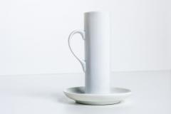 LaGardo Tack Tackett Lagardo Tackett for Schmid White Demitasse Cup Saucer Set - 4134616