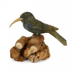 Labradorite and silver bird model - 3289181